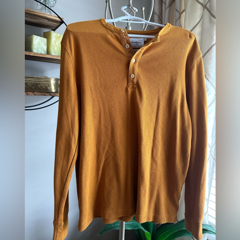 Goodfellow Mens Henley Shirt